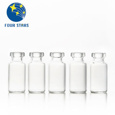 Φαρμακευτικά 2ml 5ml 7ml 10ml 15ml 20ml 30ml καθαρίζουν τα ηλέκτρινα φιαλίδια εγχύσεων γυαλιού σωληνοειδή