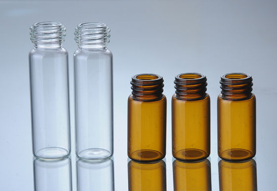 Σαφή ηλέκτρινα φαρμακευτικά 30ml γυαλιού φιαλίδια λαιμών βιδών φιαλιδίων μικρά με την πλαστική ΚΑΠ