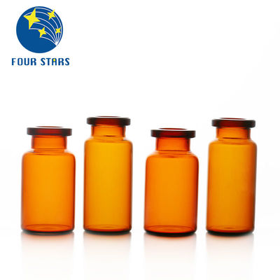15ml φιαλίδια λίγου γυαλιού σωλήνων γυαλιού φιαλιδίων καφετιά για την υγρή σκόνη
