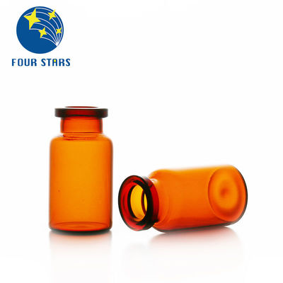 Φαρμακευτικά 2ml 5ml 7ml 10ml 15ml 20ml 30ml καθαρίζουν τα ηλέκτρινα φιαλίδια εγχύσεων γυαλιού σωληνοειδή