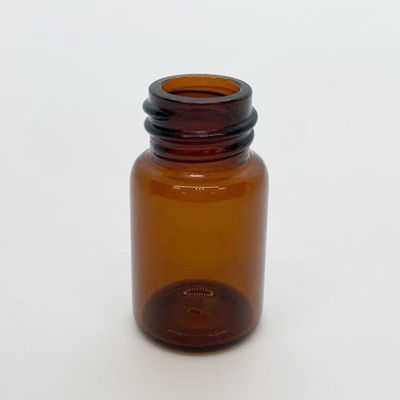 μικρά φιαλίδια γυαλιού βιδών τοπ 7ml μπουκαλιών γυαλιού διαμέτρων 22mm ηλέκτρινα με τις κεφαλές κοχλίου