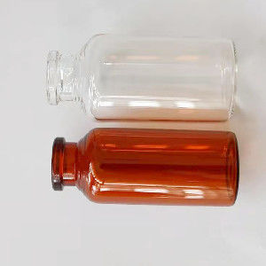 Λαστιχένια φιαλίδια 7ml γυαλιού εγχύσεων πωμάτων καφετιά