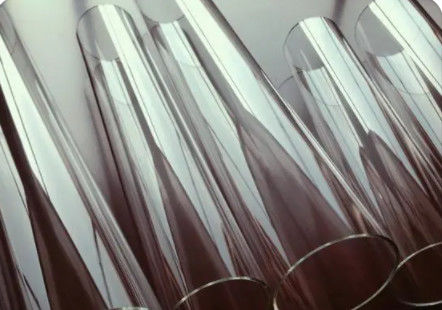 διαφανές χρώμα σωληνώσεων γυαλιού 632mm Borosilicate